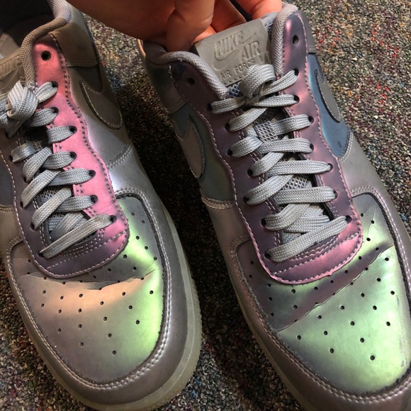Nike Air Force ones (metallic) - Picture 4 of 5